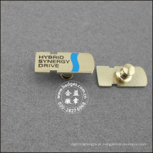 Liga de zinco de prata banhado emblema, nome lapela pin (gzhy-lp-024)